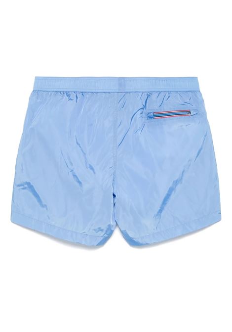 Costume Da Bagno Celeste Con Patch Logo MONCLER | 091-2C00003 53326710